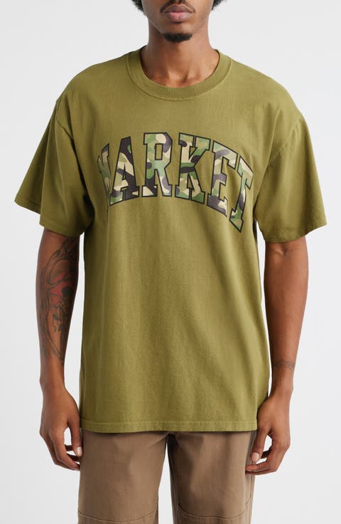 Camouflage Arc Graphic T-Shirt