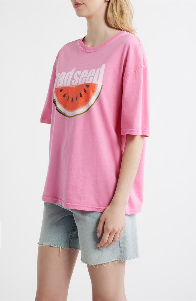 Junk Food Bad Seed Cotton Graphic T-Shirt, Alternate, color, Pink Carnation