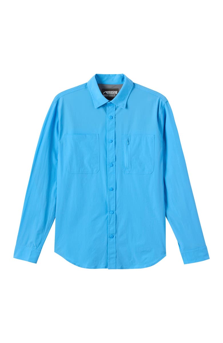 Mountain Khakis Rivers Long Sleeve Woven Shirt, Main, color, Atlantic