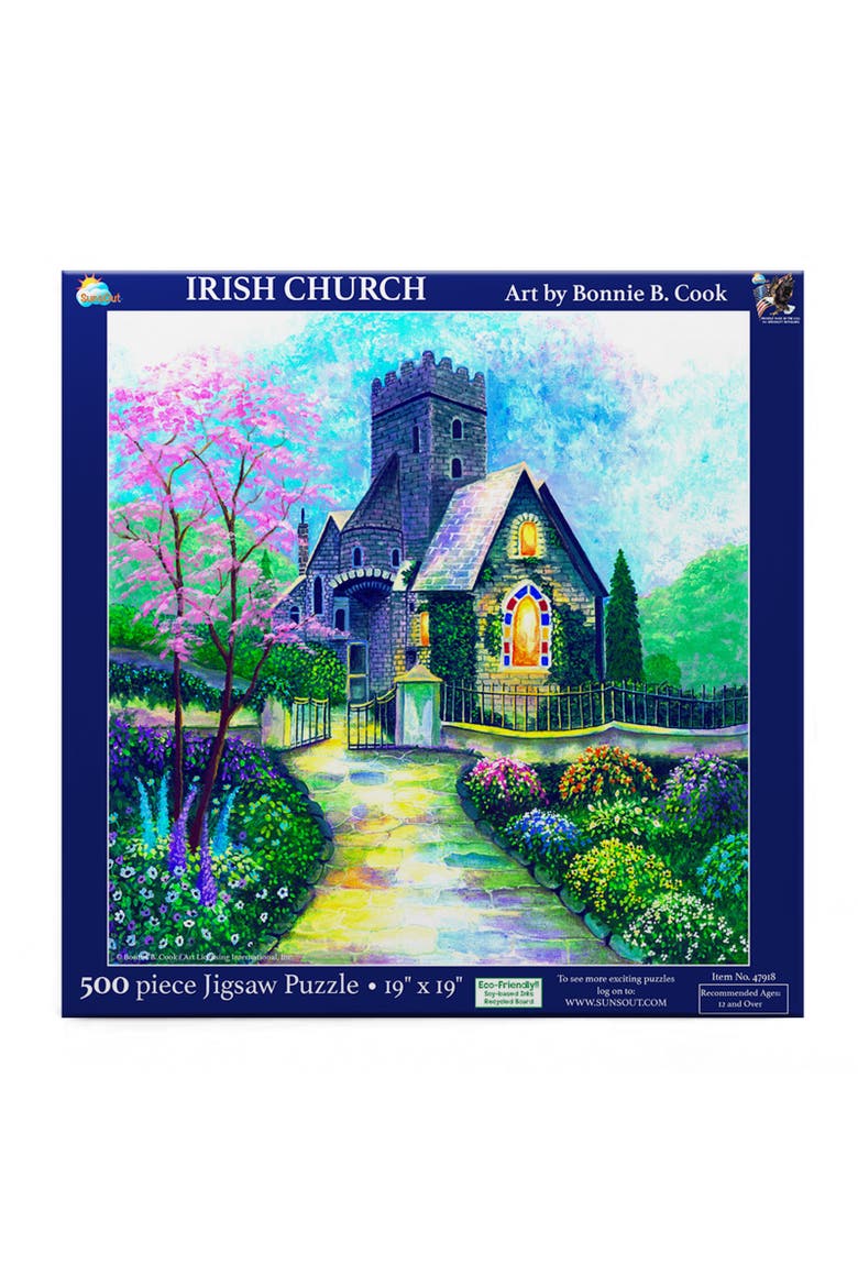 Irish Church 500 piece Jigsaw Puzzle for Adults, Alternate, color, Multicolor