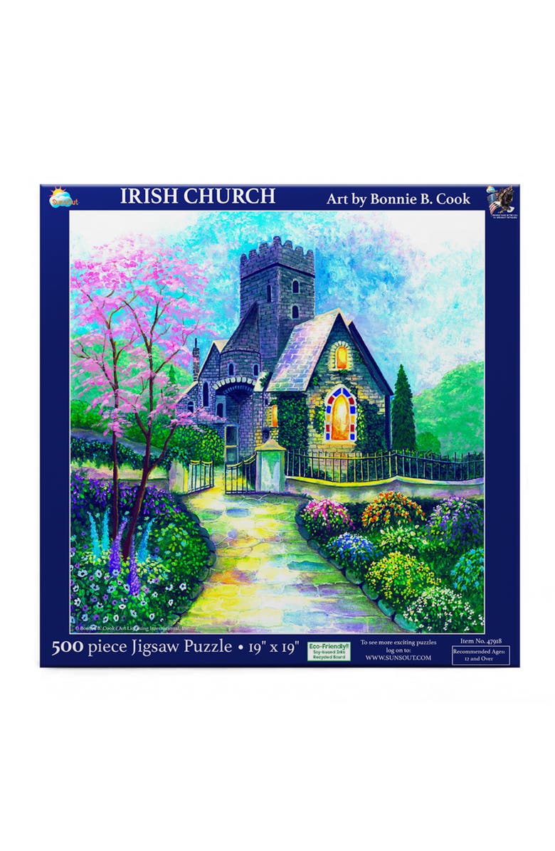 Sunsout Irish Church 500 piece Jigsaw Puzzle for Adults, Alternate, color, Multicolor