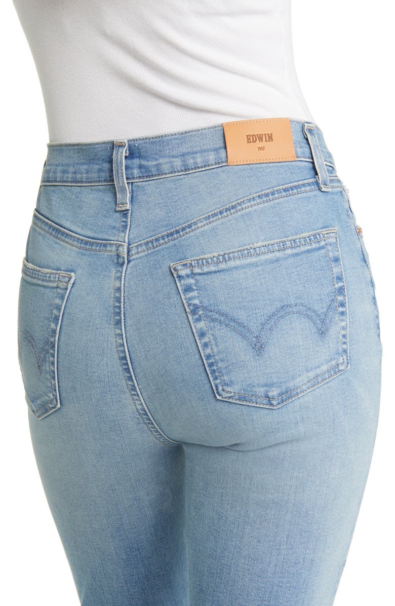 EDWIN Bree High Waist Ankle Straight Leg Jeans, Alternate, color,