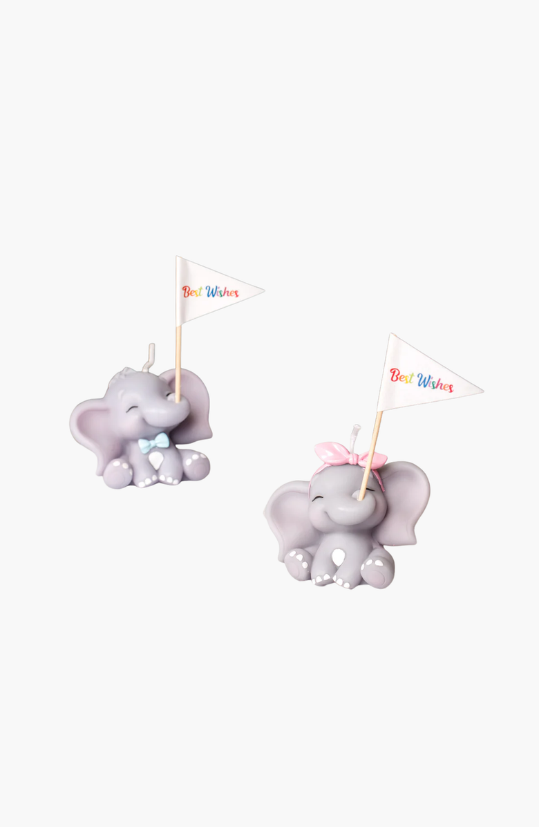 Southlake gifts Baby Elephant Candle, Main, color, Boy And Girl Set