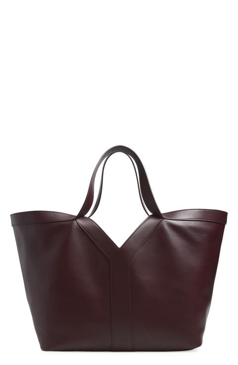 Y Leather Tote