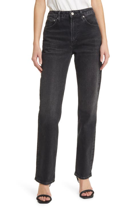 Women s Black Straight Leg Jeans Nordstrom