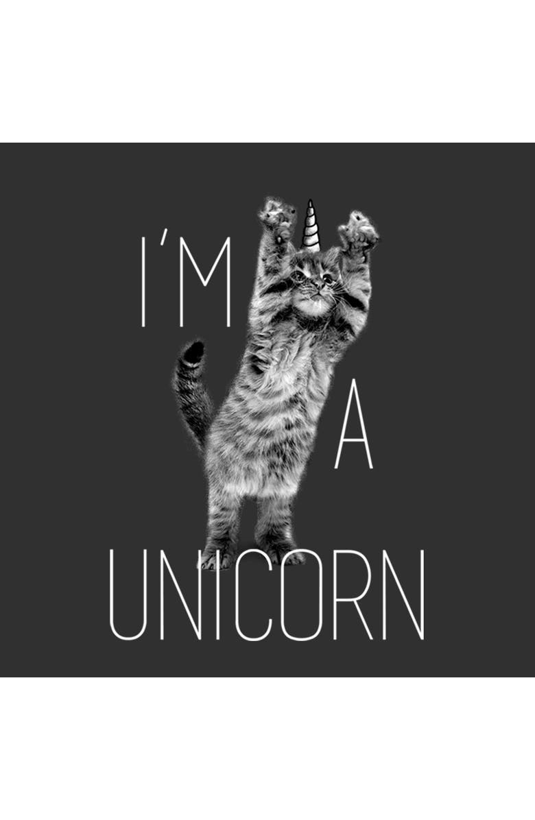 Lost Gods Girl's Lost Gods I'm a Unicorn Cat  Graphic T-Shirt, Alternate, color, Black