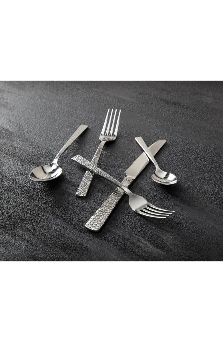 Fortessa Nomad 20-Piece Place Setting, Alternate, color, Silver