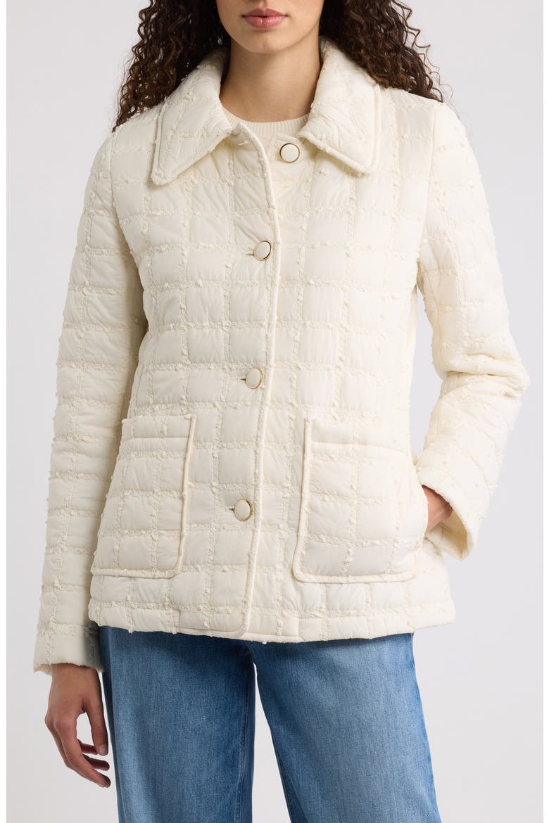 Quilted Barn Jacket, Alternate, color, CREAM
