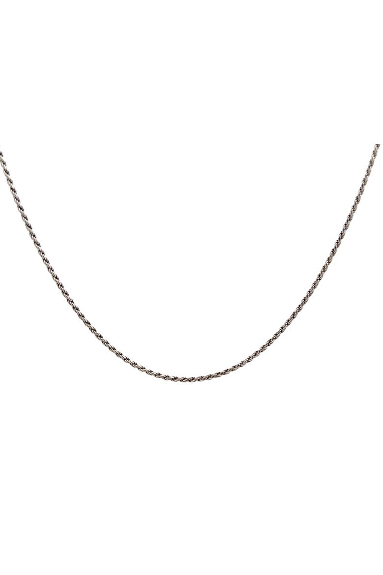 Sterling Silver Rope Chain Necklace, 16-Inch, 1.8 mm, Main, color, Silver