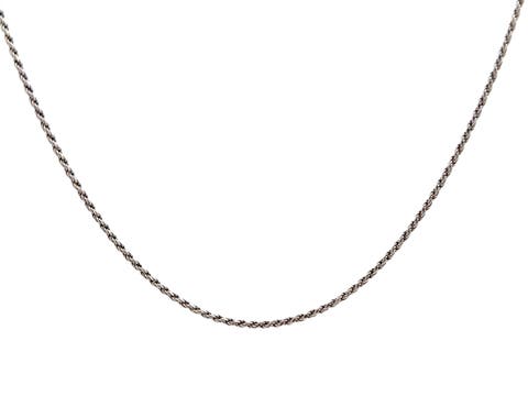 Sterling Silver Rope Chain Necklace, 16-Inch, 1.8 mm