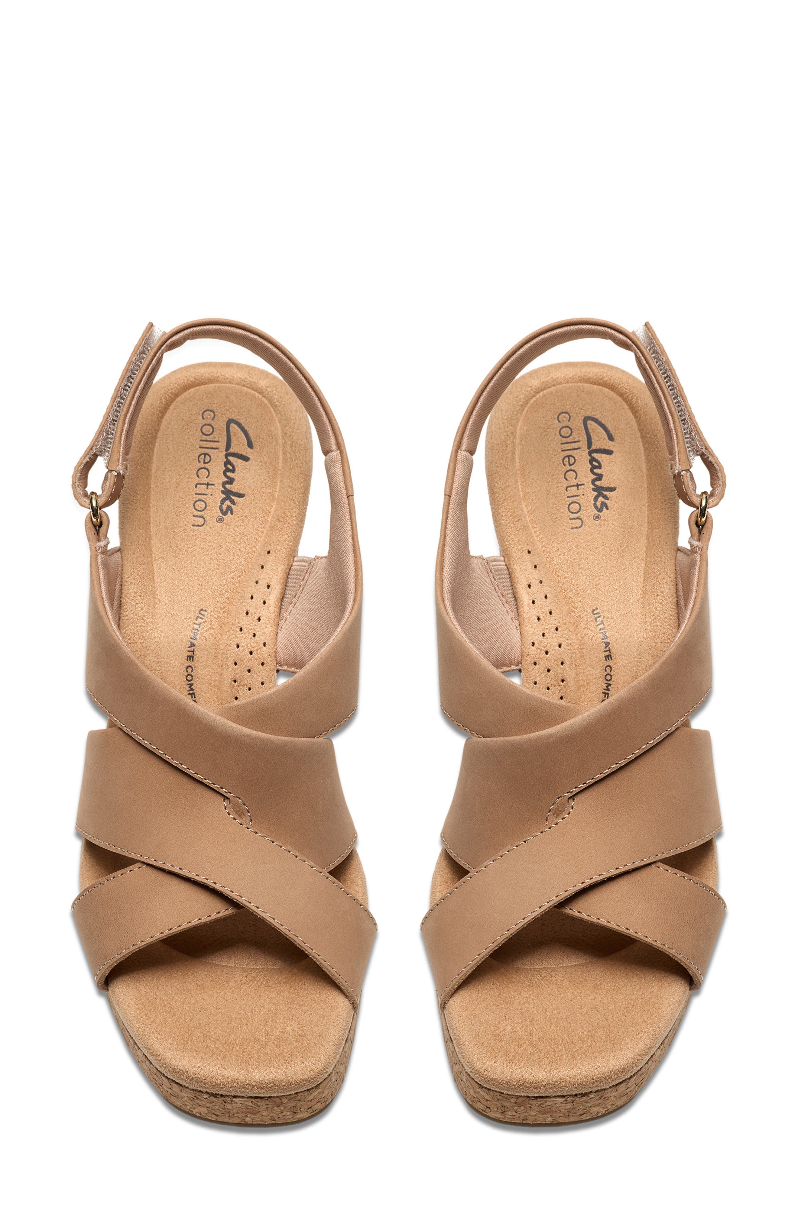 Nerisa Grace Wedge Sandal, Alternate, color, SAND NUBUCK