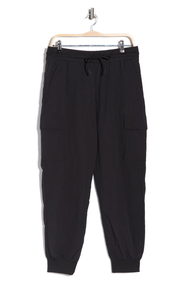 Crinkle Cargo Creed Joggers, Alternate, color, BLACK