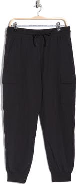 90 DEGREE BY REFLEX Crinkle Cargo Creed Joggers