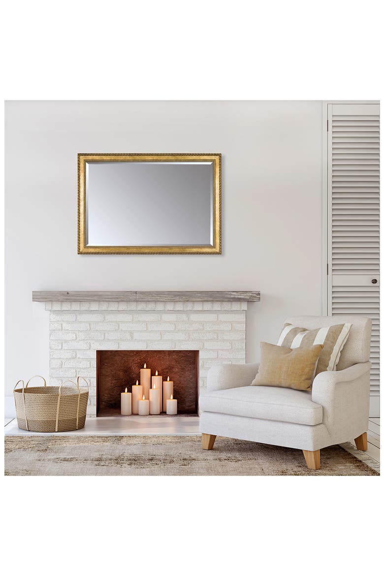 La Pastiche Verona Gold Braid Framed Mirror, Alternate, color, MULTI