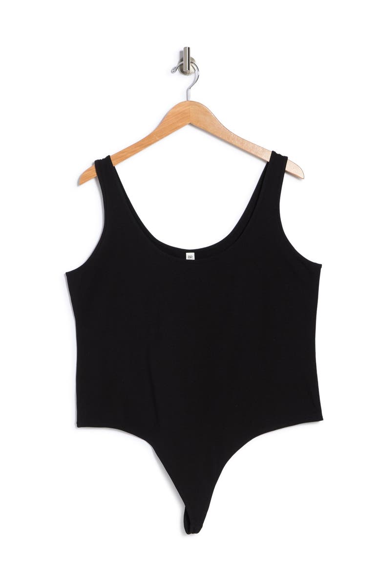 BP. Double Scoop Tank Bodysuit, Alternate, color, 
