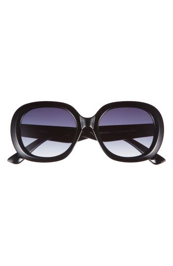Vince Camuto Round Sunglasses In Black