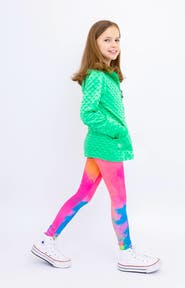 Limeapple Multicolor Abstract Printed Leggings