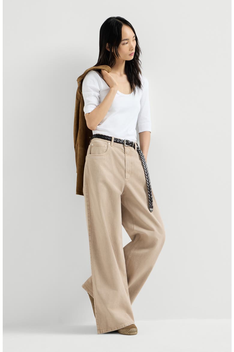 Relaxed trousers, Alternate, color, Beige