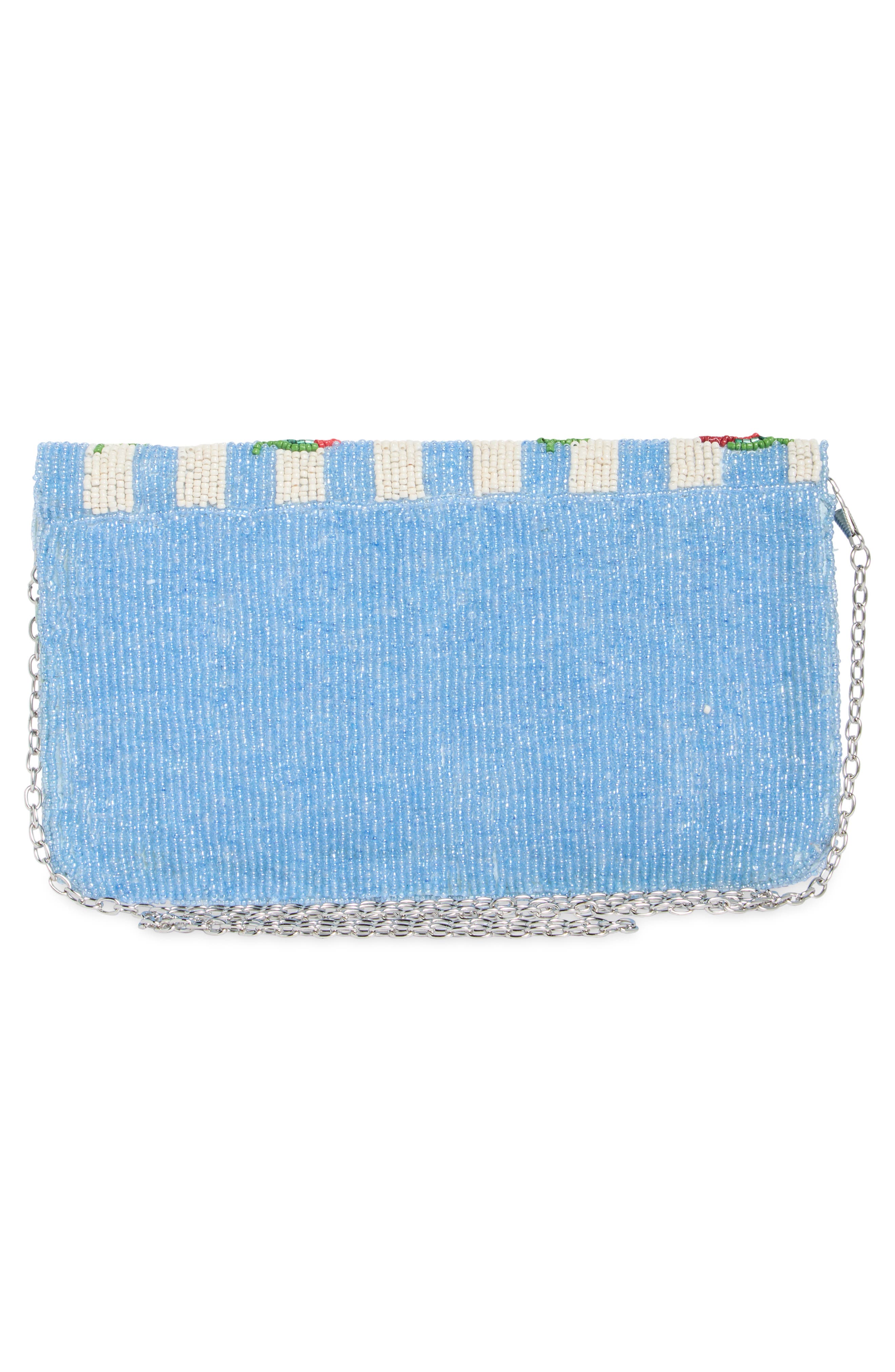Collection XIIX Beaded Strawberry Envelope Clutch, Alternate, color, Blue Multi