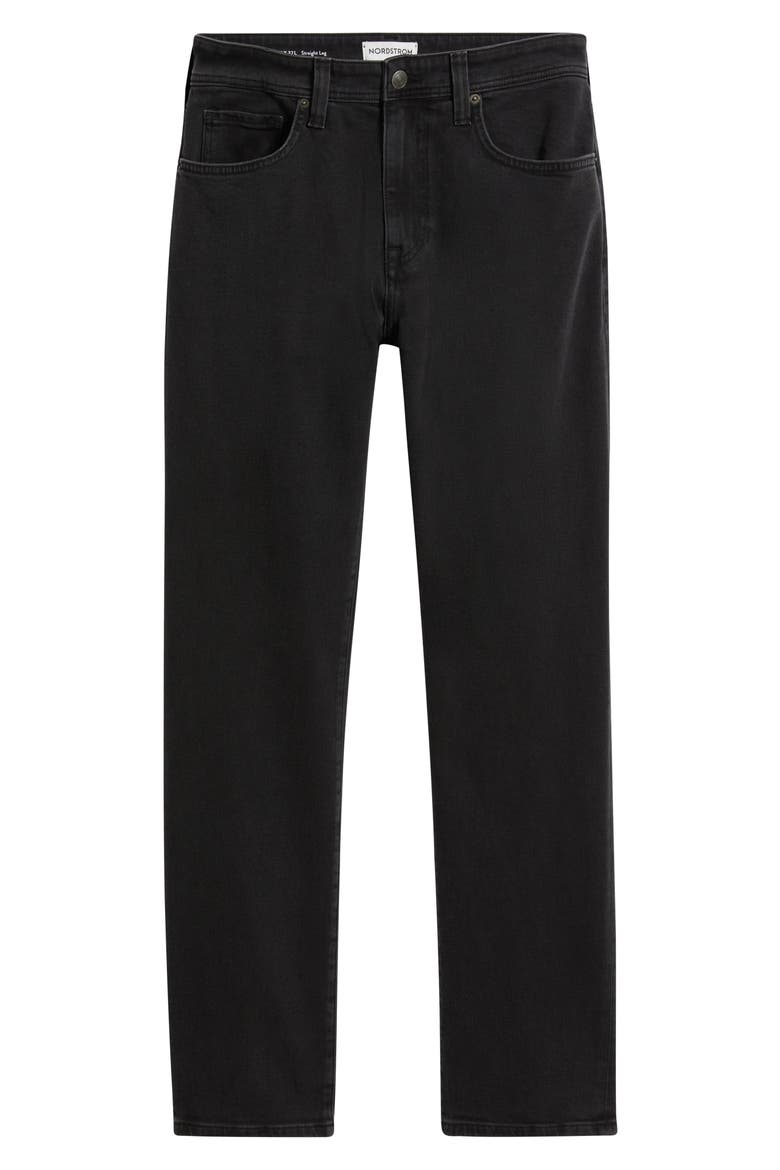 Straight Leg Jeans, Alternate, color, SHADOW BLACK