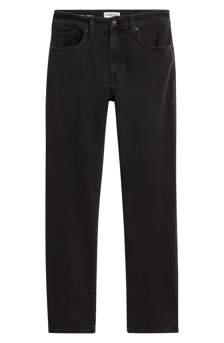 Nordstrom Straight Leg Jeans, Alternate, color, Shadow Black