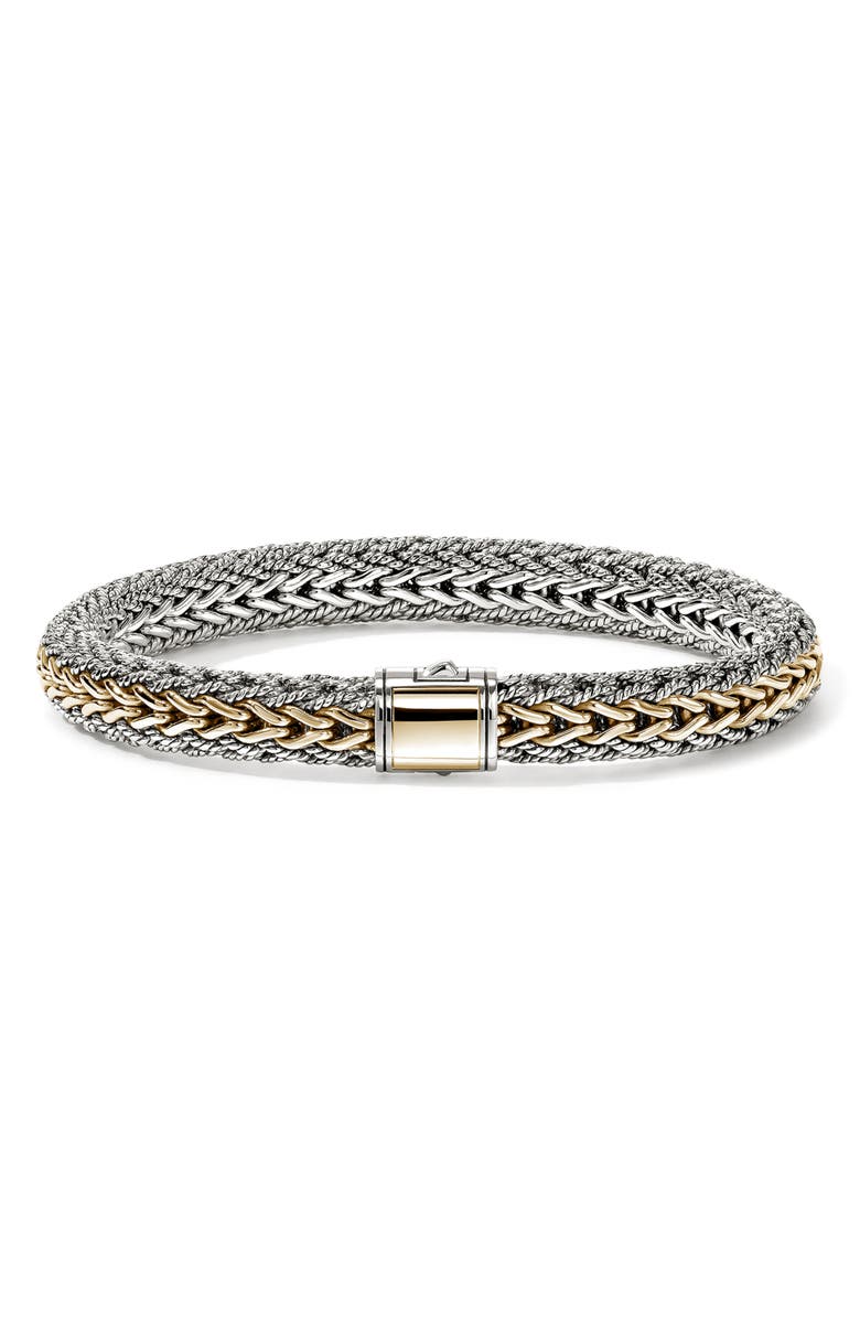 John Hardy Icon Reversible Bracelet, 7.5mm, Main, color, Silver And Gold