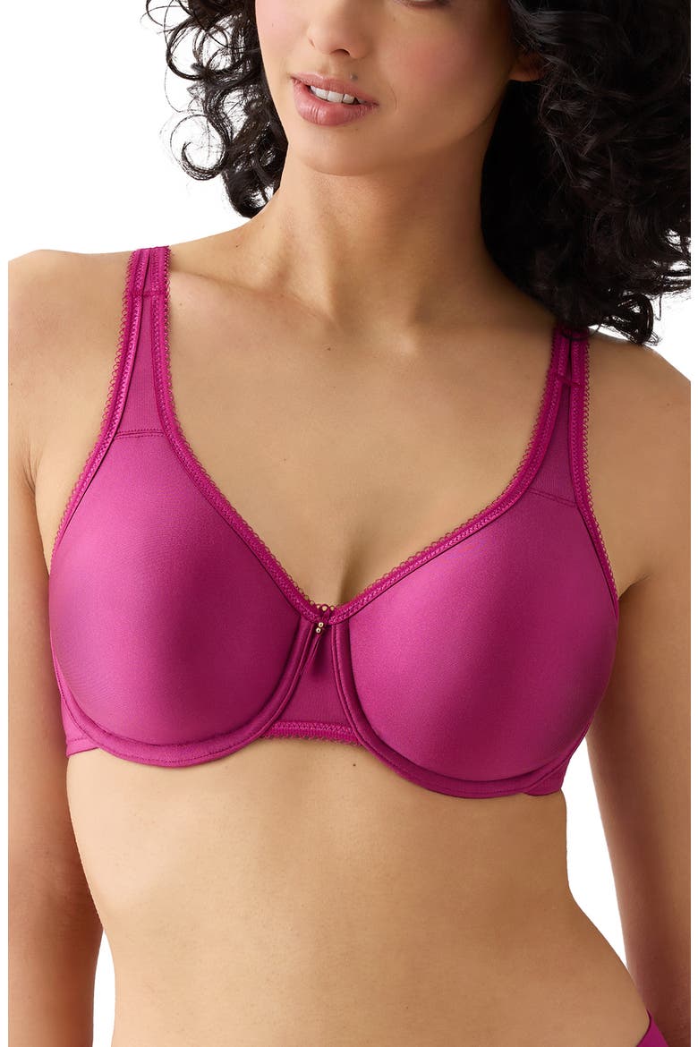 Basic Beauty Seamless Underwire Bra, Main, color, BERRY FIZZ