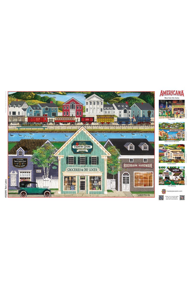 Twin Lakes 500 Piece Jigsaw Puzzle, Alternate, color, Multicolor