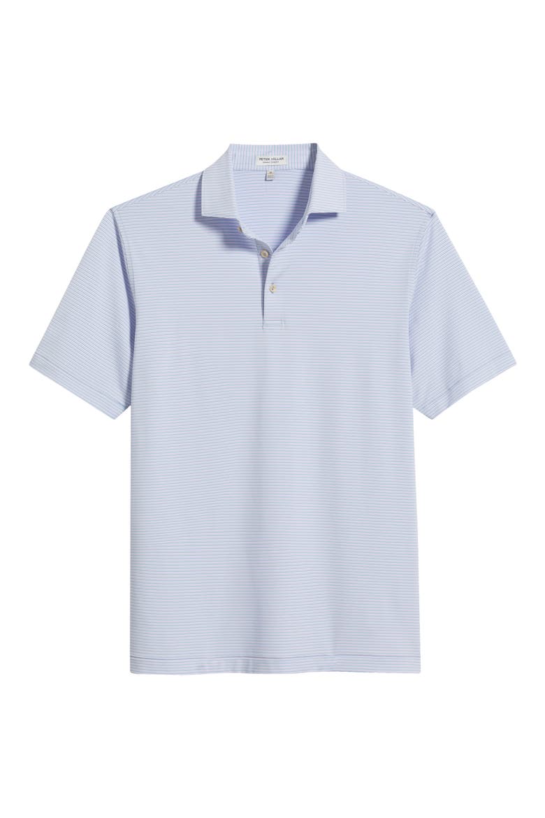 Sumner Stripe Performance Jersey Polo, Alternate, color, LAKESIDE