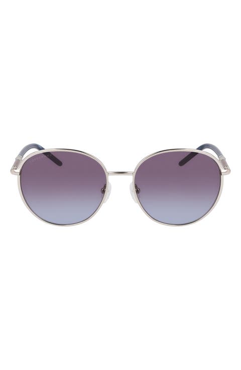 53mm Gradient Round Sunglasses