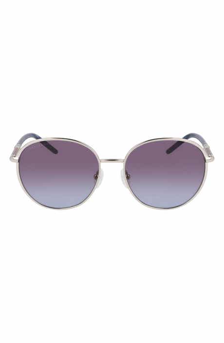 Longchamp 53mm Gradient Round Sunglasses