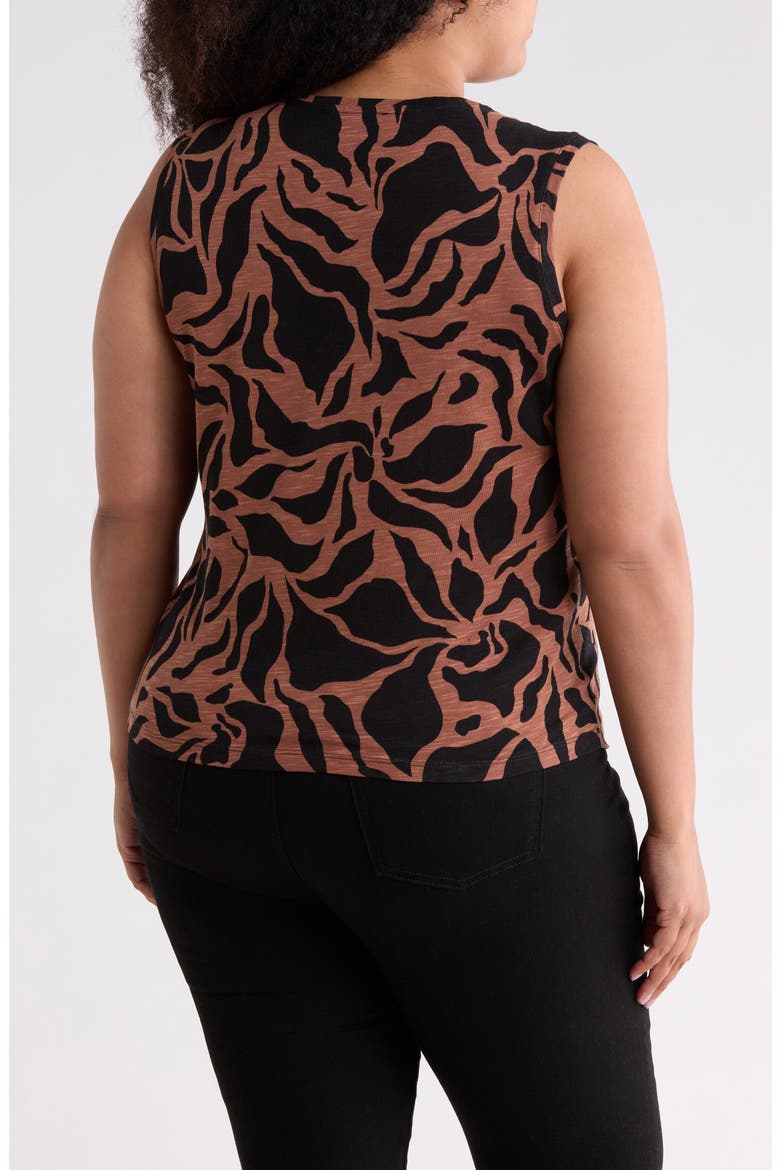 Twisted Front Tank, Alternate, color, ESSENCE BLACK