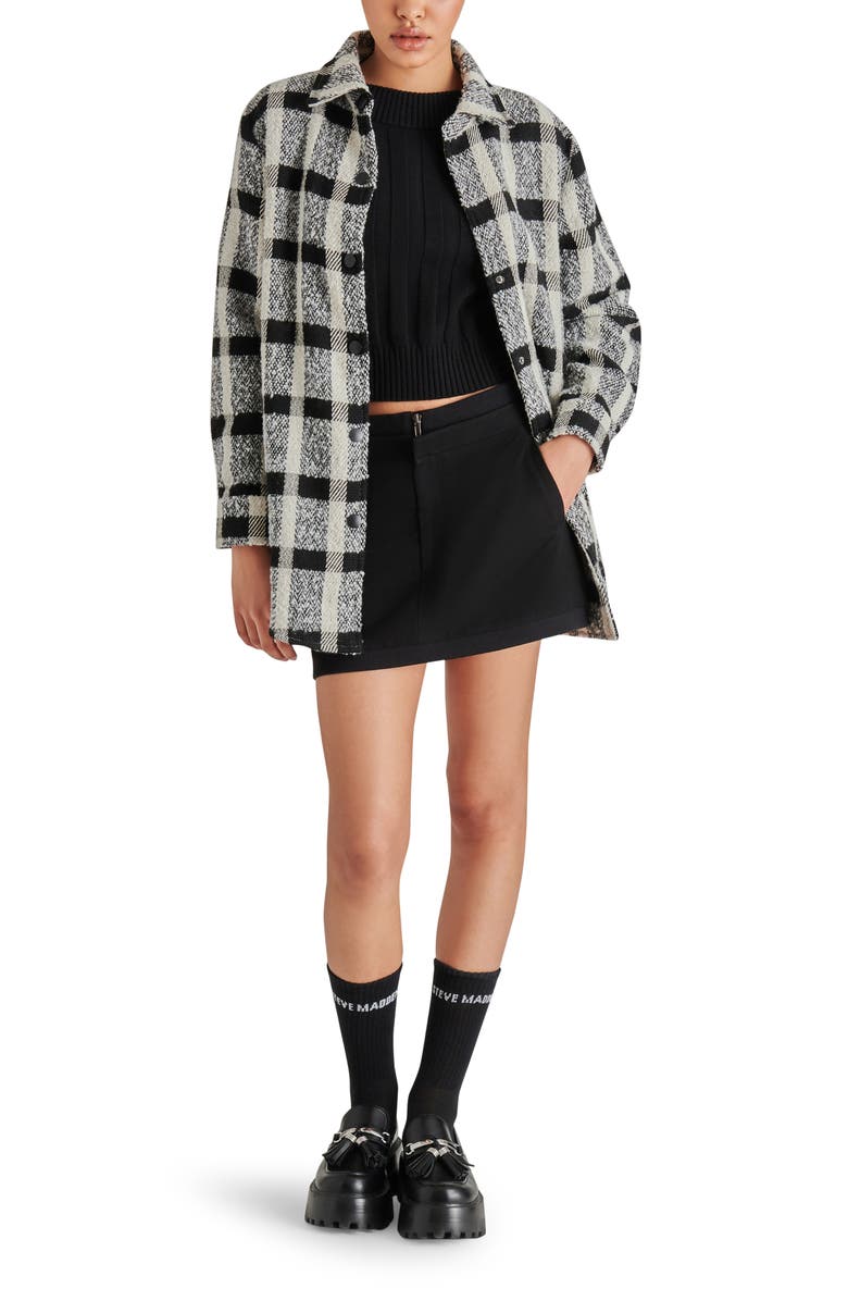 Steve Madden Eldridge Plaid Shirt Jacket, Alternate, color, 