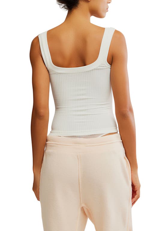 Free People Clean Slate Tank Top In White