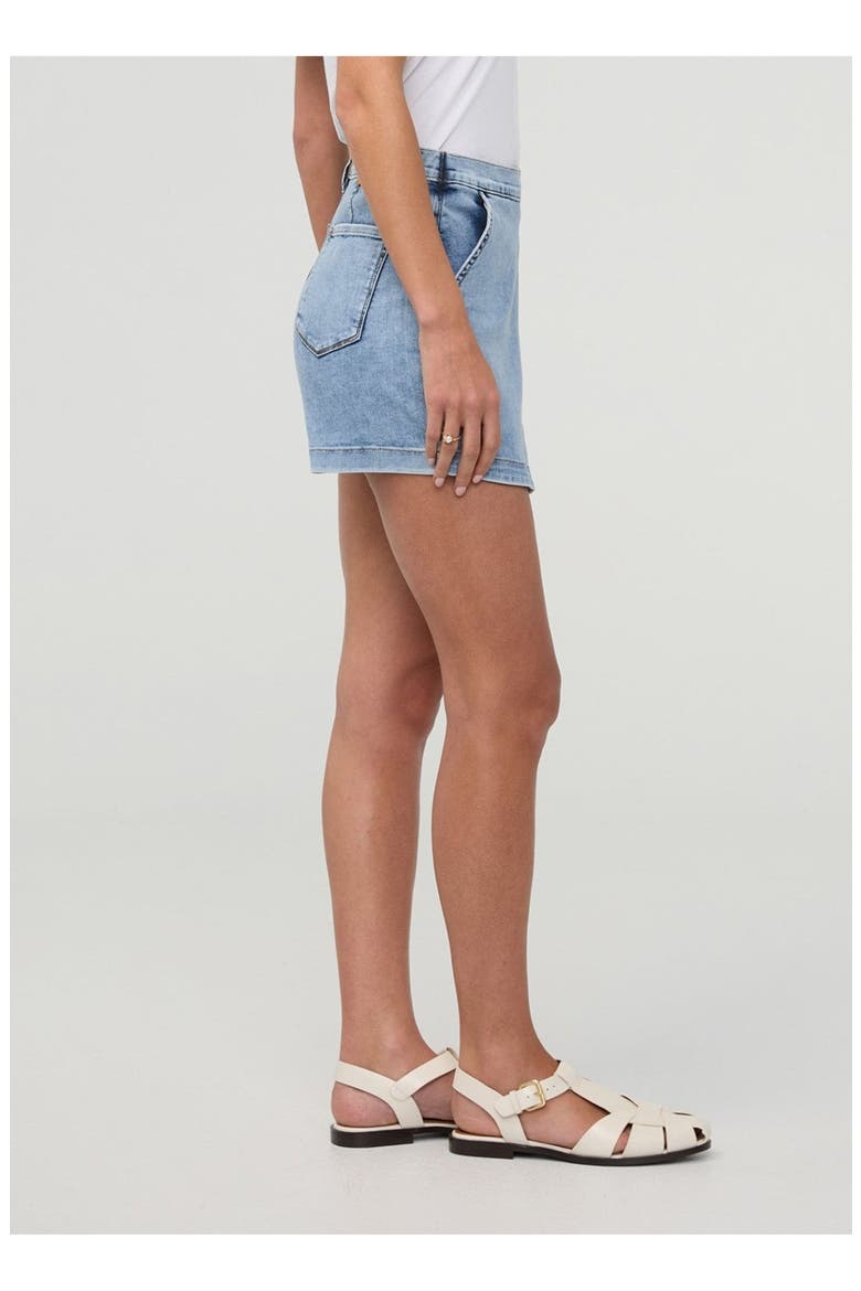 Performance Denim Lite Wrap Skort, Alternate, color, Light-Stone