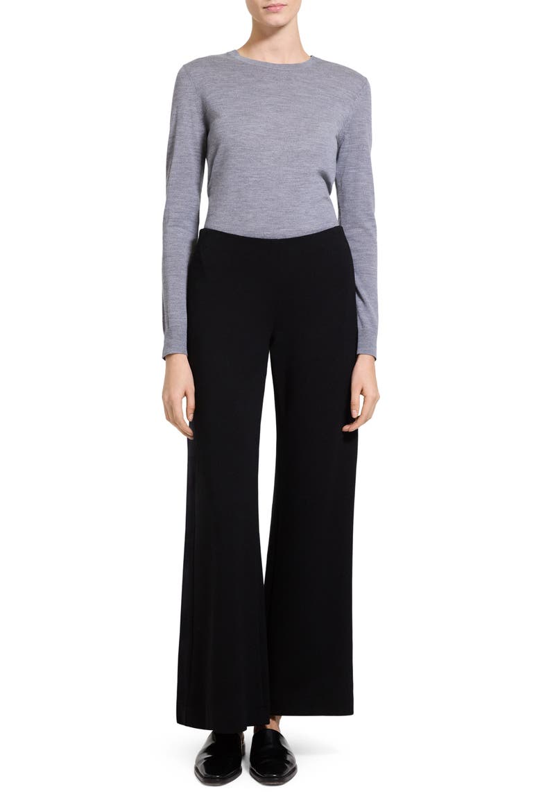 Stretch Ankle Knit Pants, Alternate, color, BLACK - 001