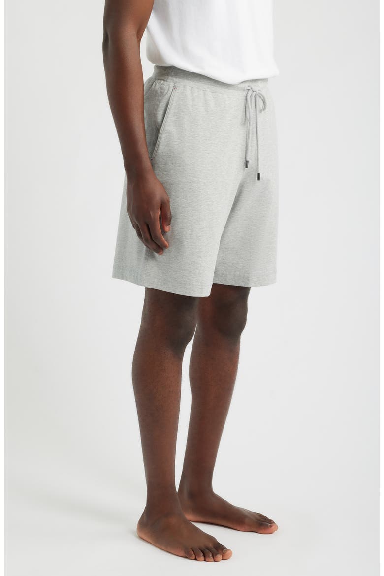 Stretch Cotton Lounge Shorts, Alternate, color, GREY HEATHER