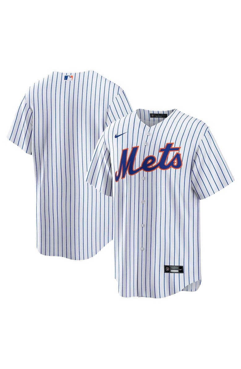 Nike Men's Nike White New York Mets Home Replica Team Jersey, Alternate, color, White