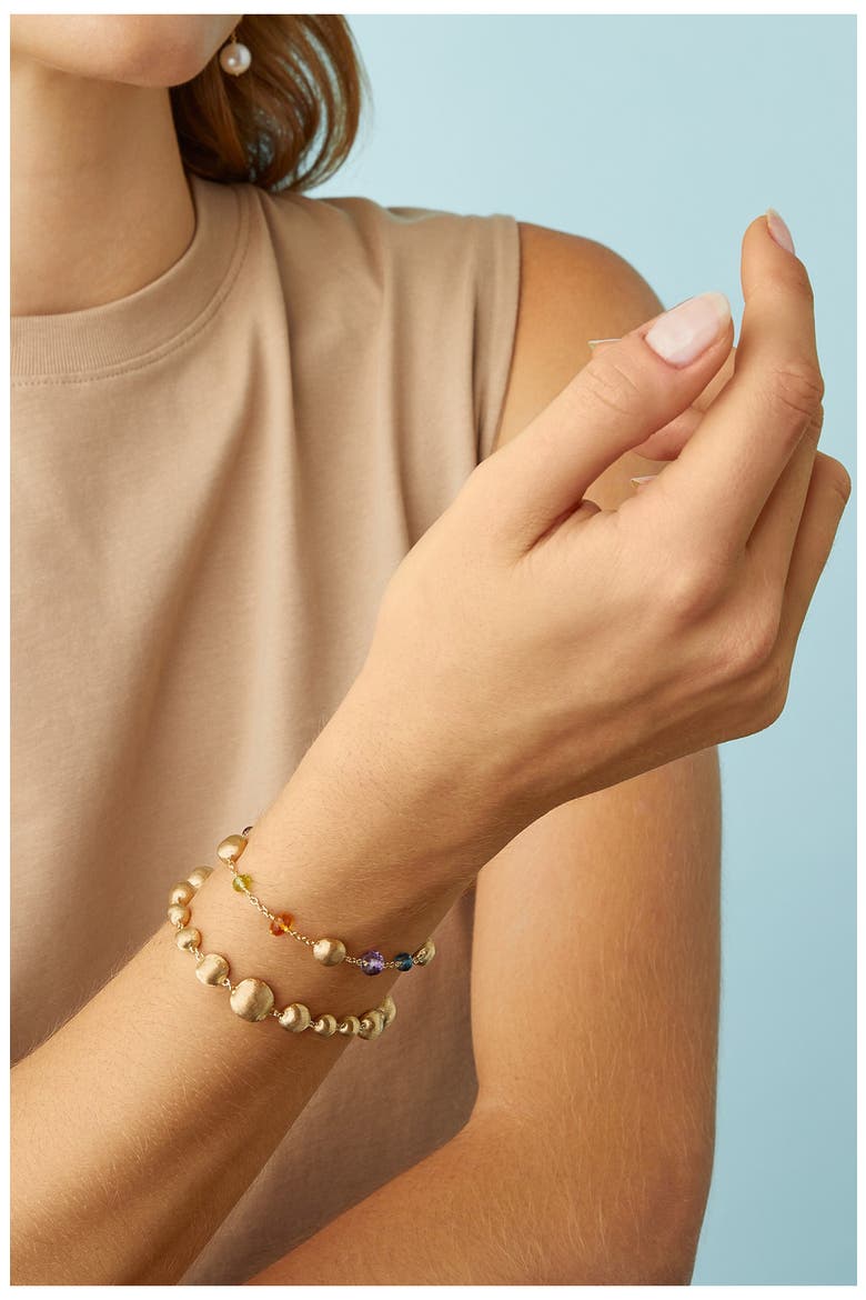 Dome Station Bracelet, Alternate, color, YELLOW GOLD