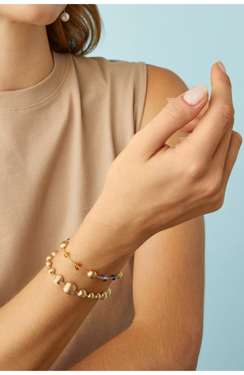 Marco Bicego Dome Station Bracelet, Alternate, color, Yellow Gold