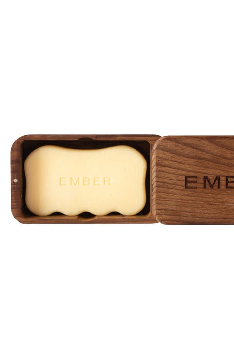 The Body Serum Bar with Wooden Box Set - Sheer Santal $65 Value