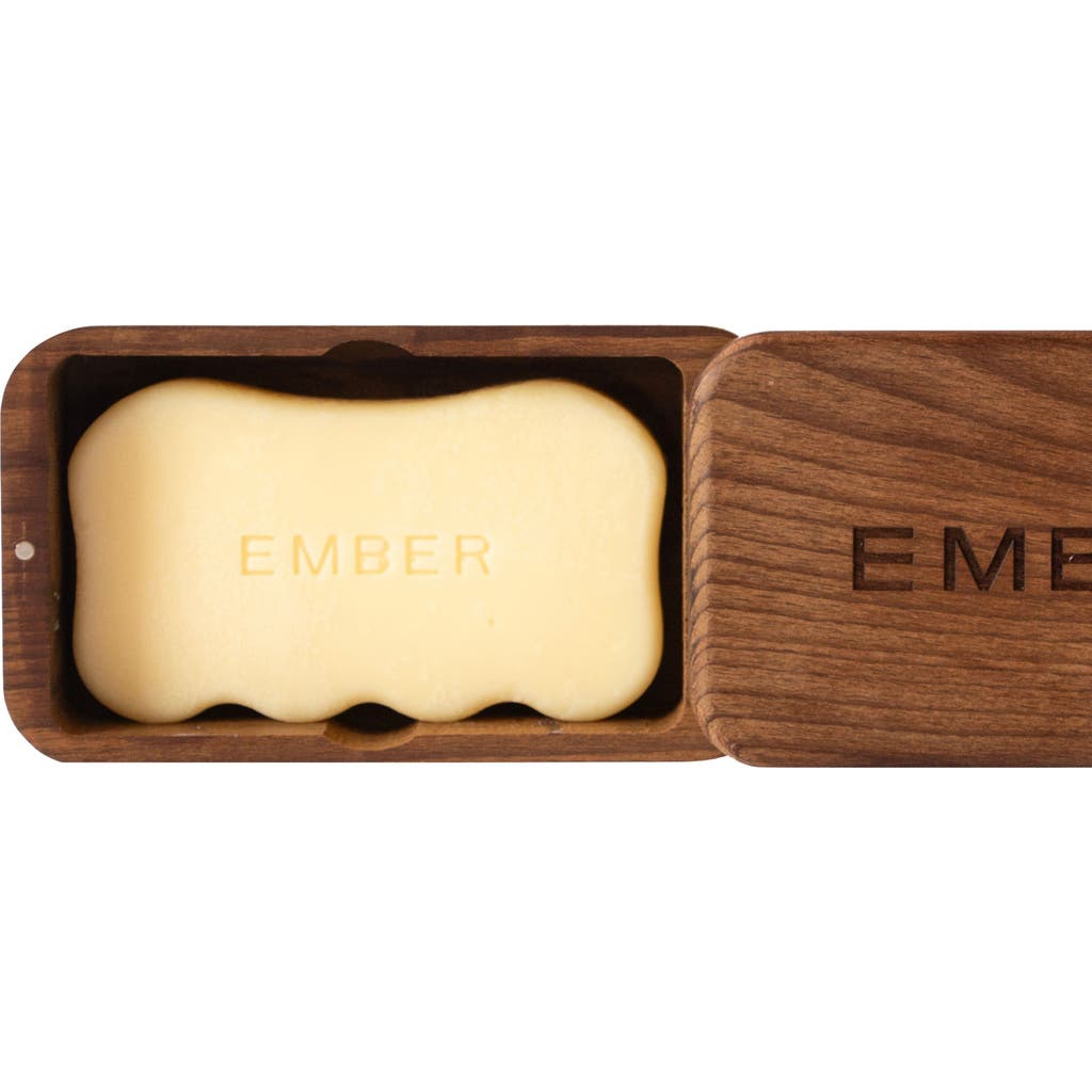 Ember Wellness The Body Serum Bar With Wooden Box Set In Transparent