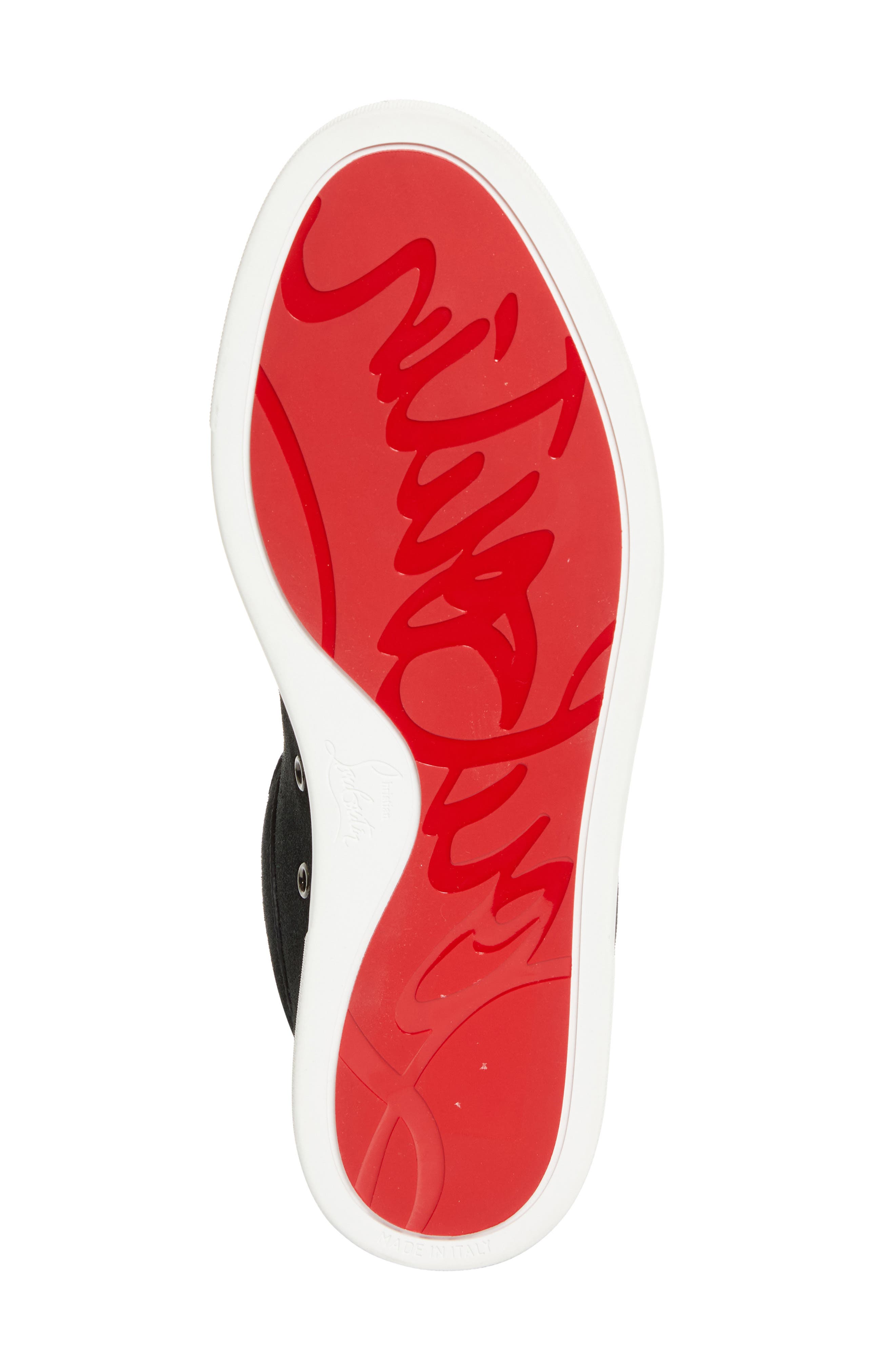 Christian Louboutin Chambelisneak Flat Low Top Sneaker, Alternate, color, Black