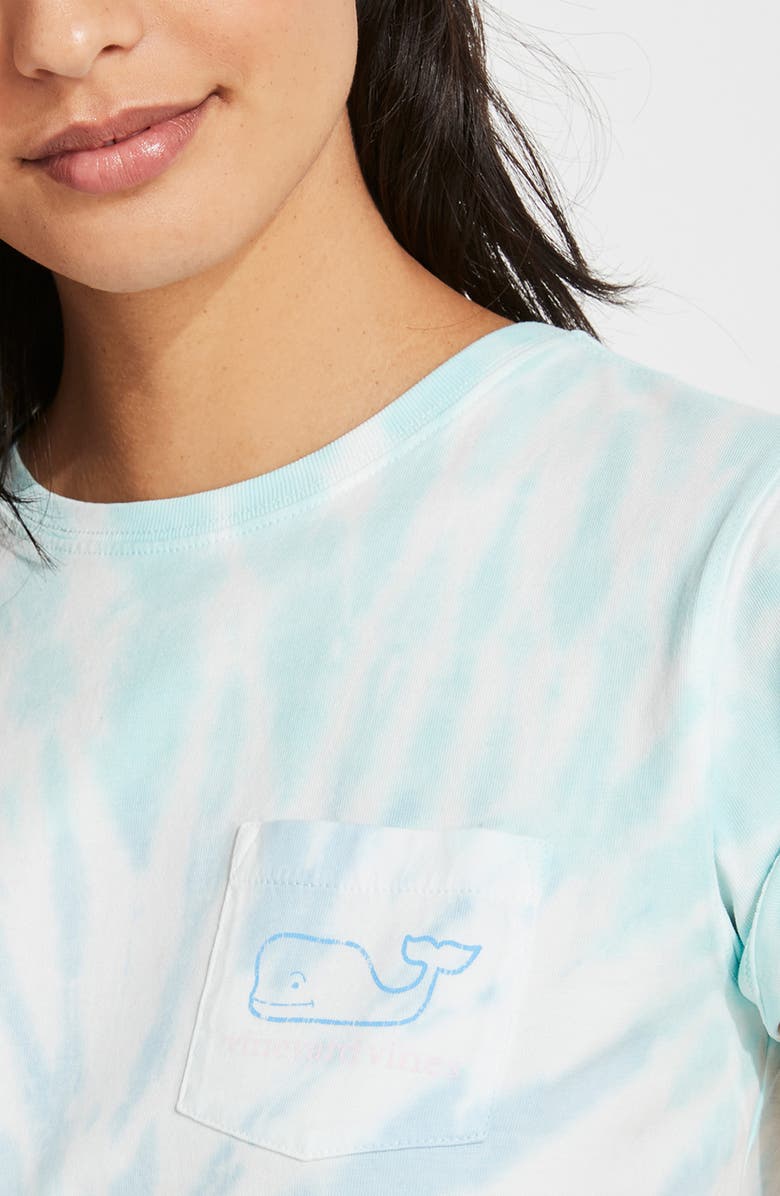 vineyard vines Swirl Tie Dye Whale Pocket T-Shirt, Alternate, color, 