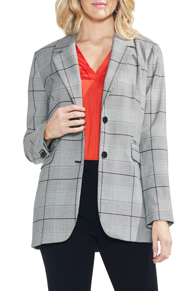 Vince Camuto Bold Glen Plaid Blazer, Main, color,