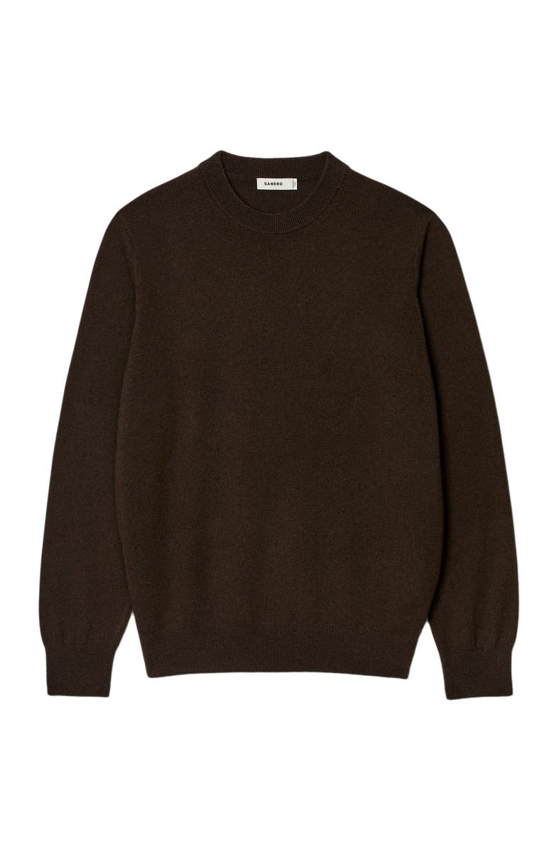 SANDRO Cashmere sweater, Alternate, color, Caramel