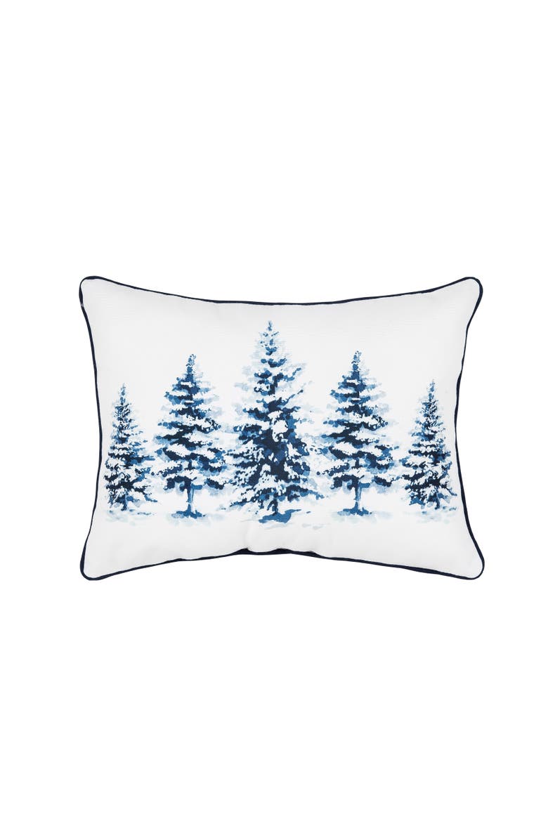 C&F Home Winter Trees Christmas Accent Pillow, 14" x 18", Main, color, Blue