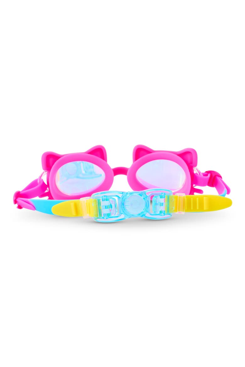 Kids' Kitty Swim Goggles, Alternate, color, BRIGHT PINK