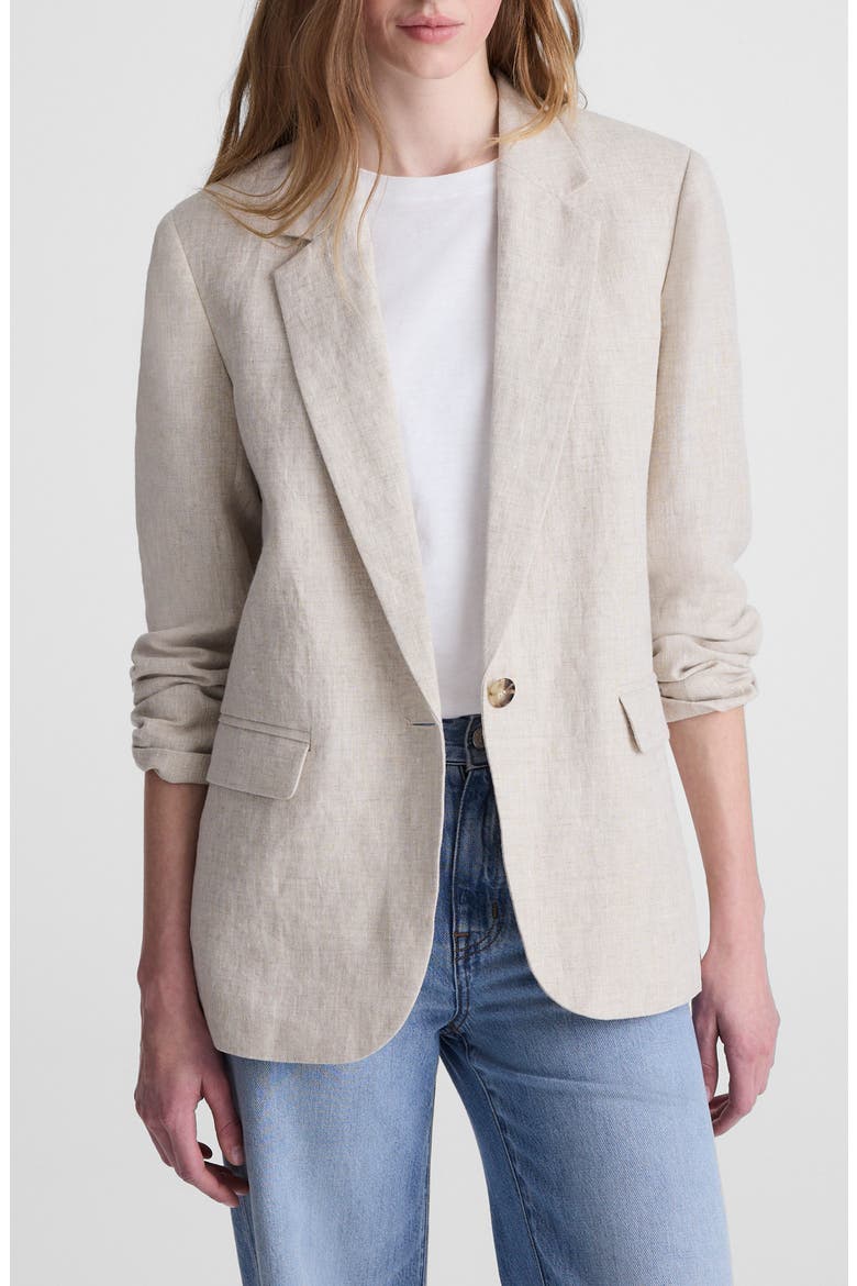 The Mercer Linen Relaxed Blazer, Main, color, OAT