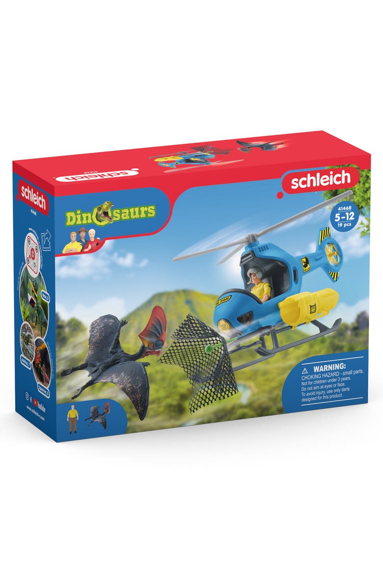 Schleich Dinosaurs Dinosaur Air Attack, Tou Figures, 10 Pc, Plastic, Kids, Alternate, color, Multicolored